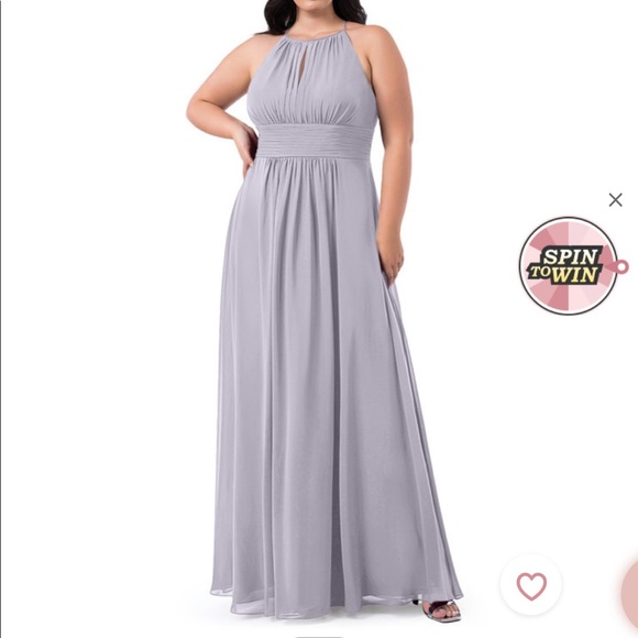 Bridesmaid dress. Silver. From azazie - Picture 2 of 7